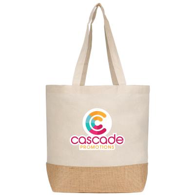 Image of Rio Collection - 140 gsm Recycled Cotton and Jute Shopper Tote Bag